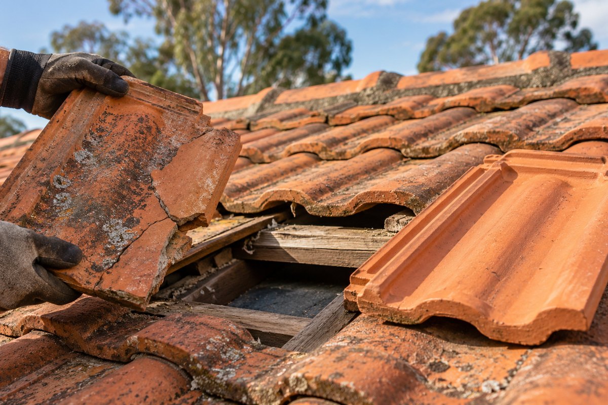 Illustrative photo for Ridge capping rebedding and repointing